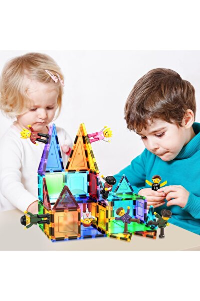 erorex Magnetic 8Pc Character Action Figures Toddler Toy Set Magnet Expansion Variety Pack Educational Add