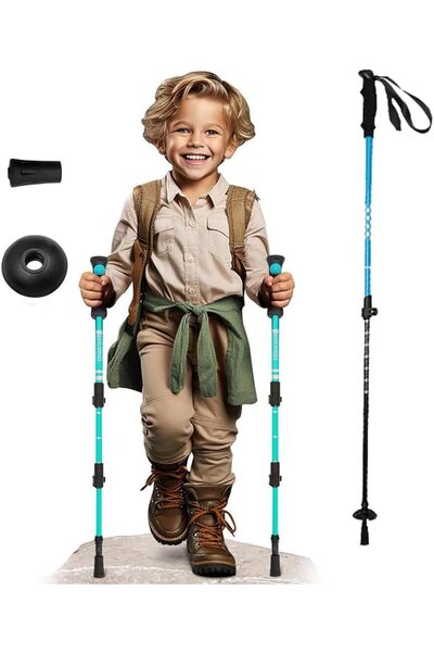erorex Telescopic Trekking Pole Kids 40'' Trekking Pole Secure Lock & Wrist Band 200G Lightweight Aluminum