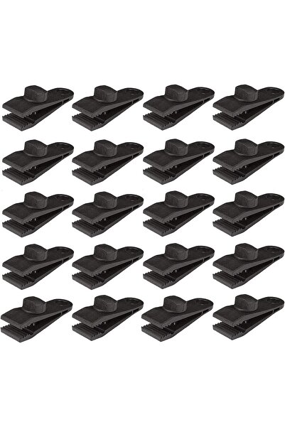 erorex 20 Pcs Heavy Duty Tarp Camping Tent Clips Lock Grip Clamps Awnings & Outdoor Use Withstand 60Mph