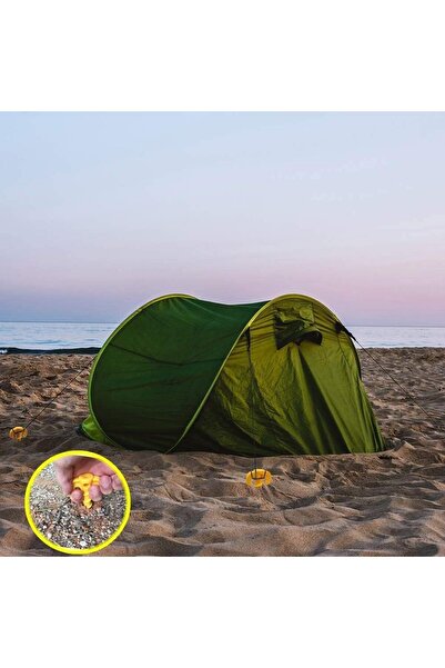 erorex Tent Pegs Ground Anchors Pegs Heavy Duty Spiral Design Tent Stakes Screw Camping Stakes Pegs Fixing