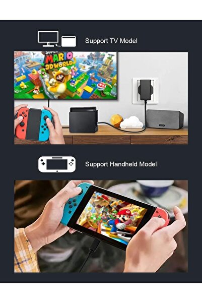 erorex Charger Switch 15V 2.6A Fast Charging Power Adapter Compatible Switch/Switch Oled/Lite Dock Pro