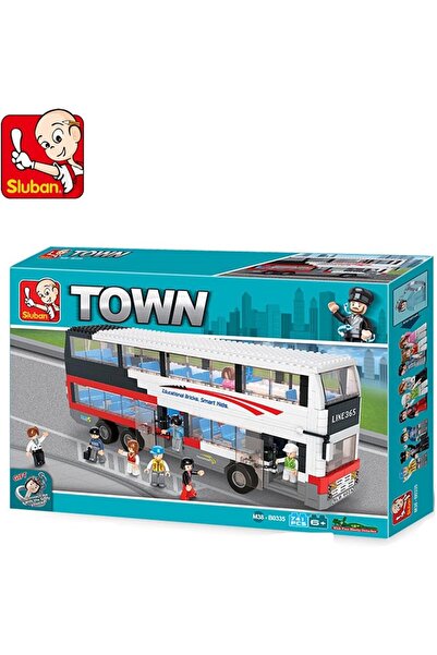 erorex Town Series Luxurious Bus Double Decker Building Blocks 741 Pcs 9 Mini Figures Age 6+ Years Old
