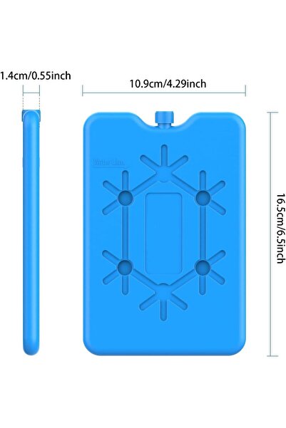 erorex Reusable Ice Packs Lunch Box 5 Pieces 200Ml Blue Cooler Bags Freeze Boards Keep Food Fresh Thin