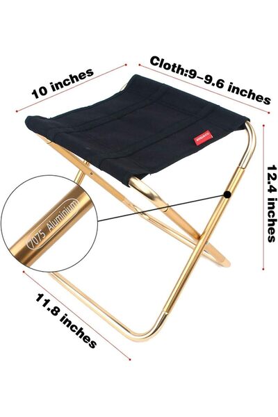 erorex Outdoor Folding Chair Mini Fishing Stool Portable Lightweight Chair Camping Hiking Barbecue Carry