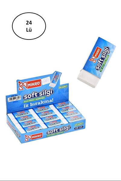 No8 Home Micro 2b-24 soft eraser 24 pack