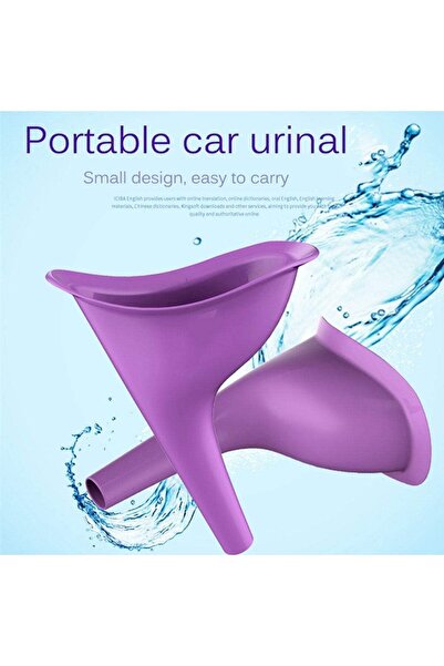 erorex Female Urination Device Portable Travel Funnel Purple