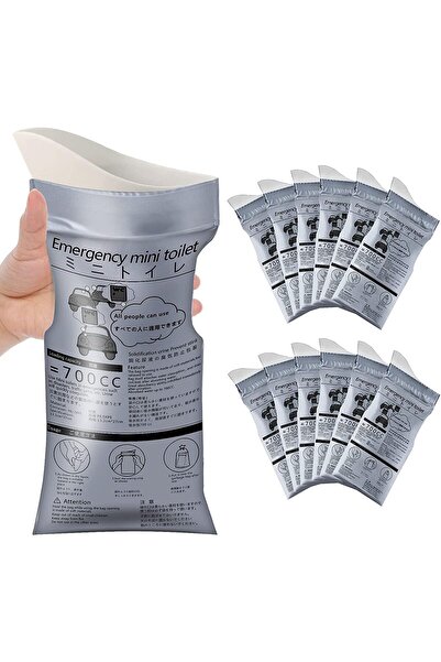 erorex Disposable Urine Bag 12Pcs Pee Bags Travel Women Men Emergency Portable Urinal Bag Vomit Bags
