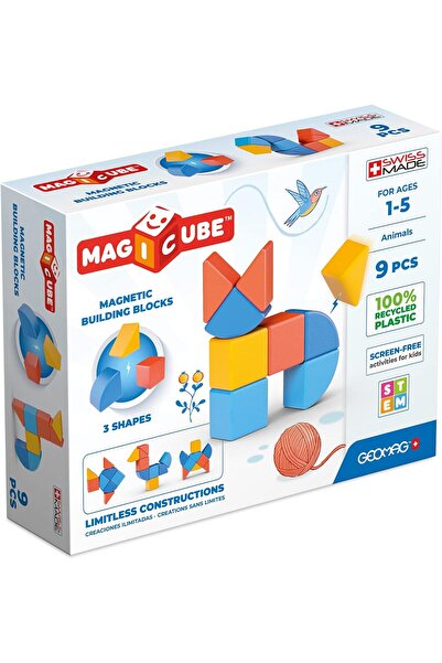 erorex Magicube 3 Shapes Building Set Stem & Educational Magnetic Construction Toy Made Switzerland 100%