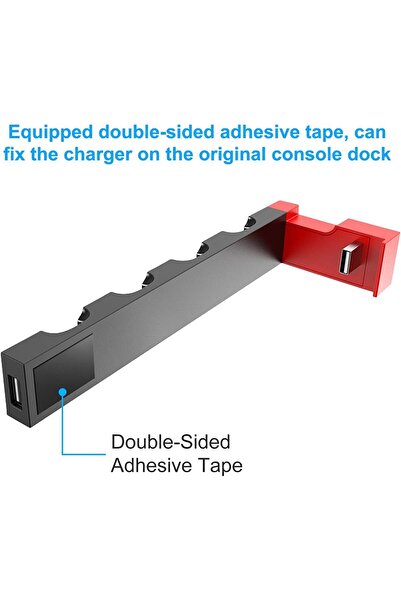 erorex Compatible Nintendo Switch Joycon Charging Dock Support 1 4Pcs Joy Con Charger Stand Station