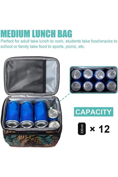 erorex Collapsible Cooler Bag Large Lunch Bag 12 Can Insulated Leakproof Soft Sided Cooler Portable Bento