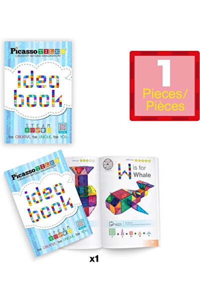 erorex Steam Idea Book 230 Pages Magnet Tiles Building Block Creation Ideas Installation Instruction Toy