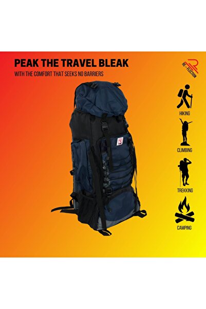 erorex 90 Liter Lightweight Mountaineering Bag Foldable Hiking Rucksack Breathable Outdoor Sport Trekking