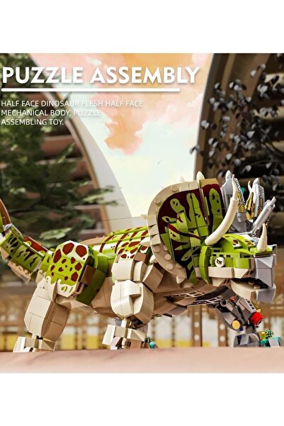 erorex مجموعة بناء الديناصورات، 1368 قطعة، مكعبات ترايسيراتوبس متوافقة مع ليغو، هدية مثالية للبالغين والأطفال
