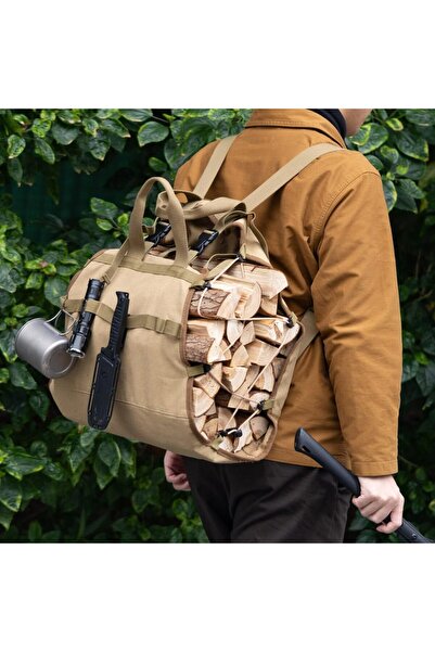 erorex Firewood Bag Charcoal Firewood Bag Sand Size 24.5 * 13.2 * 28cm 6932230610329