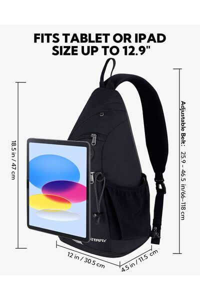 erorex Sling Bag Crossbody Backpack: Over Shoulder Daypack Casual Cross Chest Side Pack