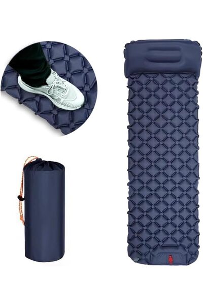 erorex Camping Sleeping Pad Extra Thickness 3.9 Inch Inflatable Sleeping Mat Pillow Built Pump Compact