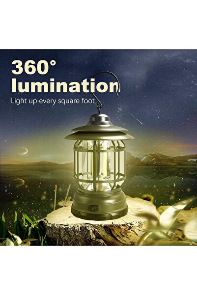 erorex Camping Lantern Portable Outdoor Emergency Lamp Battery Powered LED Camping Lanterns Hand