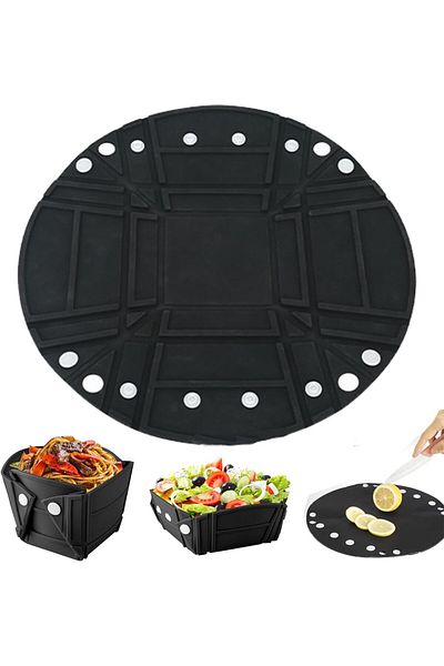 erorex Collapsible Silicone Bowl Plates Silicone Camping Fold Bowl Plates Foldable Tableware Bowl Plate &