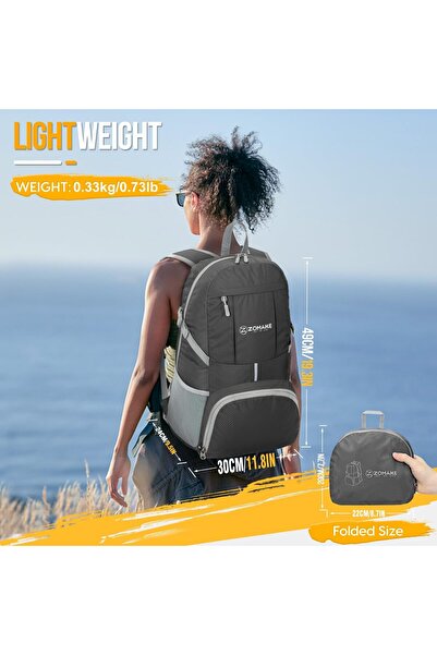 erorex Hiking Daypack 35L Foldable Backpack Packable Backpack Lightweight Travel Backpack Hiking Backpack