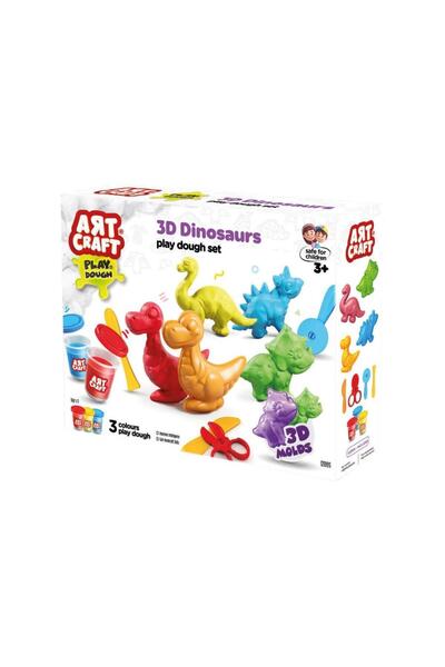 Kanonik Education 03995 Art Craft 3D Dinosaurs Dough Set 168 Gr -Fentoys