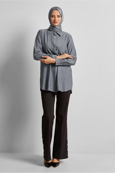 Alvina Shirt Collar Tunic 45764