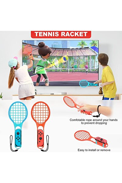 erorex مجموعة ملحقات الألعاب الرياضية لجهاز سويتش، مجموعة حفلات عائلية، 18 قطعة، مجموعة ملحقات الألعاب لجهاز نينتندو