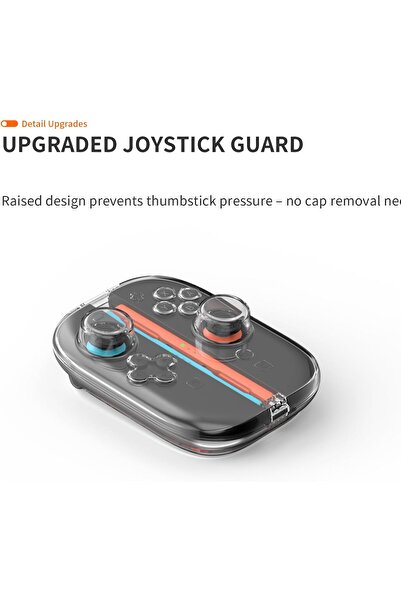 erorex حقيبة تخزين شفافة لجهاز نينتندو سويتش 2 جوي كون، صندوق حماية محمول مقاوم للغبار، حقيبة سفر جوي كون