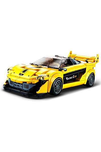 erorex Model Bricks Series English Super Car Building Set 283 Pieces Minifigures Ages 8+ Years Old Yellow