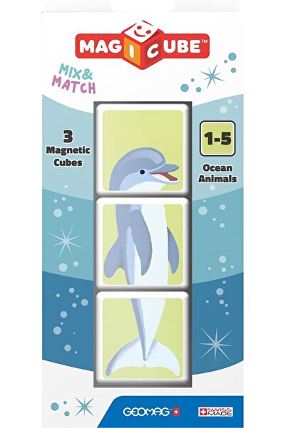 erorex Magicube Mix & Match Ocean Animals Stem & Educational Magnet Toys Made Switzerland 100% Recycled