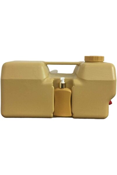 erorex Water Pond 20 Liters Plastic Reinforced Light Brown Color With A Box Of Soap