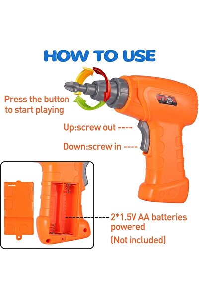 erorex مجموعة ألعاب تعليمية إبداعية من Drill & Play، لعبة ألغاز براغي، مكعبات بناء ثلاثية الأبعاد