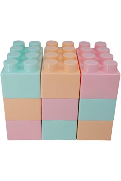 erorex Assorted 9Pc Mega Bricks Building Blocks Set With Portable Carrying Bag Toy For Kids 3+ Years