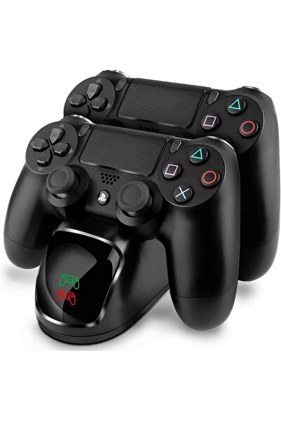erorex Dual Usb Controller Charger Playstation 4 Ps4 Slim Ps4 Pro Fast Charging Dock Station Ps4