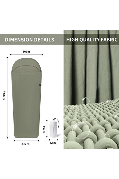 erorex Sleeping Bag Ultralight Sleeping Bag Liner Only 128 G Travel Blanket Small Pack Size Inner Sleeping