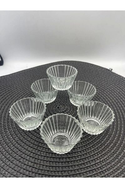 No8 Home Glass Mini Sauce Bowl, Turkish Delight Bowl 6 Pcs Royaleks-Rg-2023