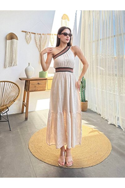 VINTIQUE 13752 - Sleeveless Dress with Band Accessories