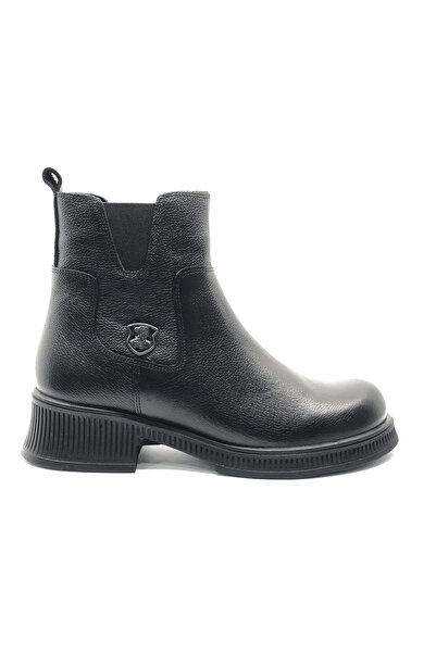 Venüs Nomen Γνήσιο Δερμάτινο Αντιολισθητικό Σόλα Ορθοπεδικές Γυναικείες Μπότες ΜΑΥΡΟ