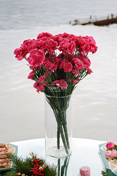 Yapay Çiçek Deposu Floare artificială 7 ramuri 30 flori buchet de cuișoare Fusya