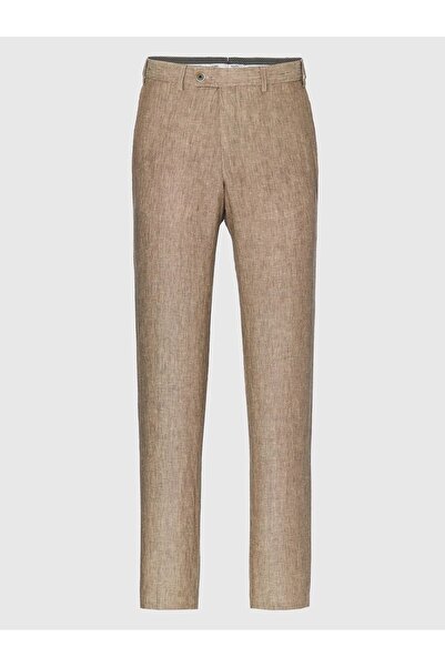 Hiltl Chino Beige Pure Linen Regular Fit Trousers