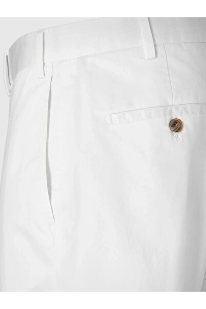 Hiltl Chino White Slim Fit Cotton Elastane Trousers