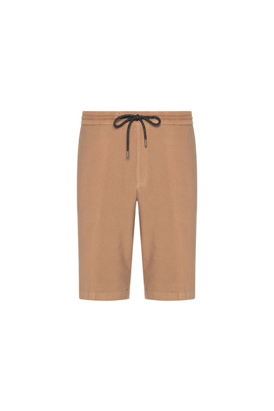 Hiltl Terracotta Vintage Elastic Waist Cotton Elastane Bermuda