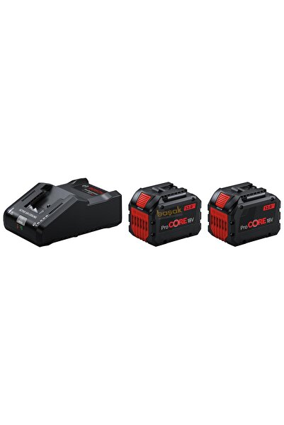 Bosch 2x ProCore 18V 12 Ah akü + GAL 18V-160 Şarj Cihazı 1600A02T5W