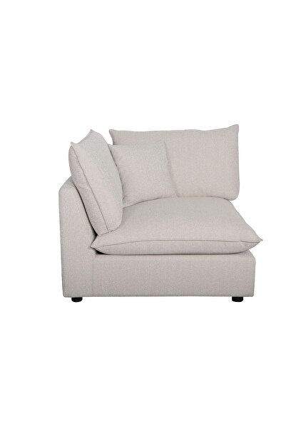 Danube Home Napoleon 1 Seater Fabric Modular Sofa with Left Arm – Beige L120xW108xH91cm