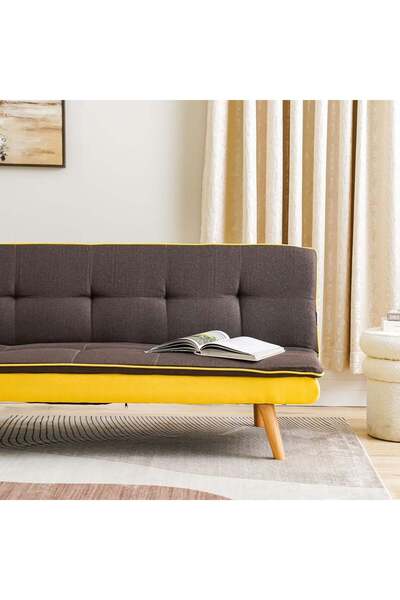 Danube Home Beatrice 3 Seater Fabric Sofa Bed L180xW80xH77cm