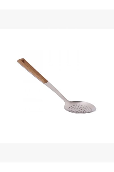 rexa Hole scoop spoon with small wooden handle, 26.5 cm