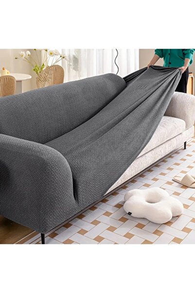 uzhanem 3+3+1+1 Stretch Elastic Flexible Washable Jacquard Sofa Cover Set – Brick Pattern Sofa Cover
