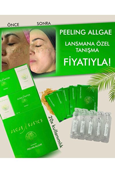 DR MESOMASTER Yosun Peeling Yüz Peelingi Cilt Bakımı Yosun Maskesi Cilt Soyucu Leke Akne 20 kullanımlık