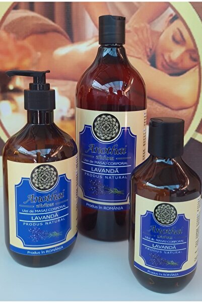 Anothai Ulei de Masaj Premium Lavanda - Hidratant si Relaxant, cu Vitamina E, 500 ml
