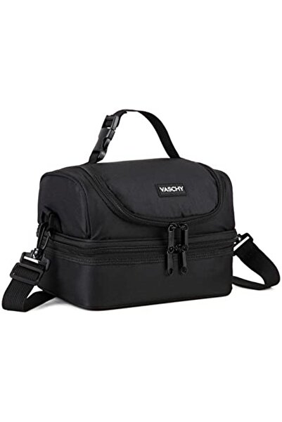 VASCHY Lunch Box Bag Men, Insulated Two Compartments Bento Cooler Bags for Ad...