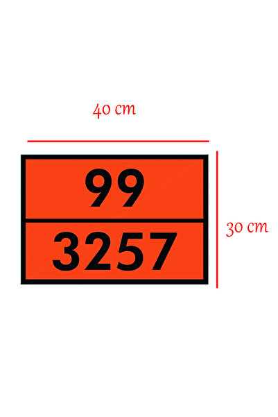 Badem10 Metal 40X30 cm Sheet (1 Piece) 99-3257 Dangerous Goods Warning 100 °   Hot Matter Warning on Top
